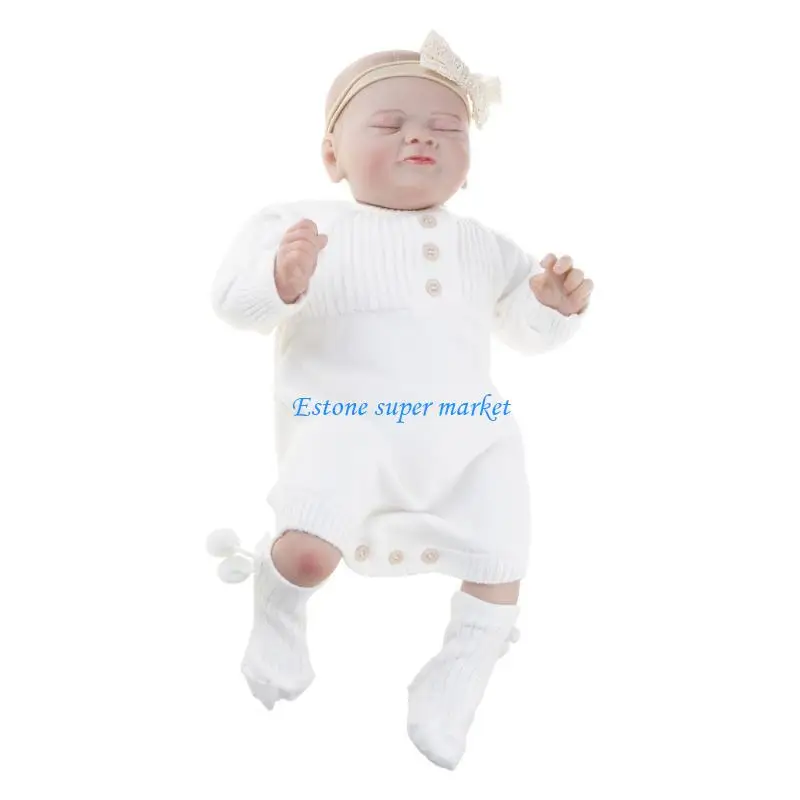 

090B Reborns Baby 18Inch Newborn Sleeping Doll Look Real with Accessory Birthday Gift
