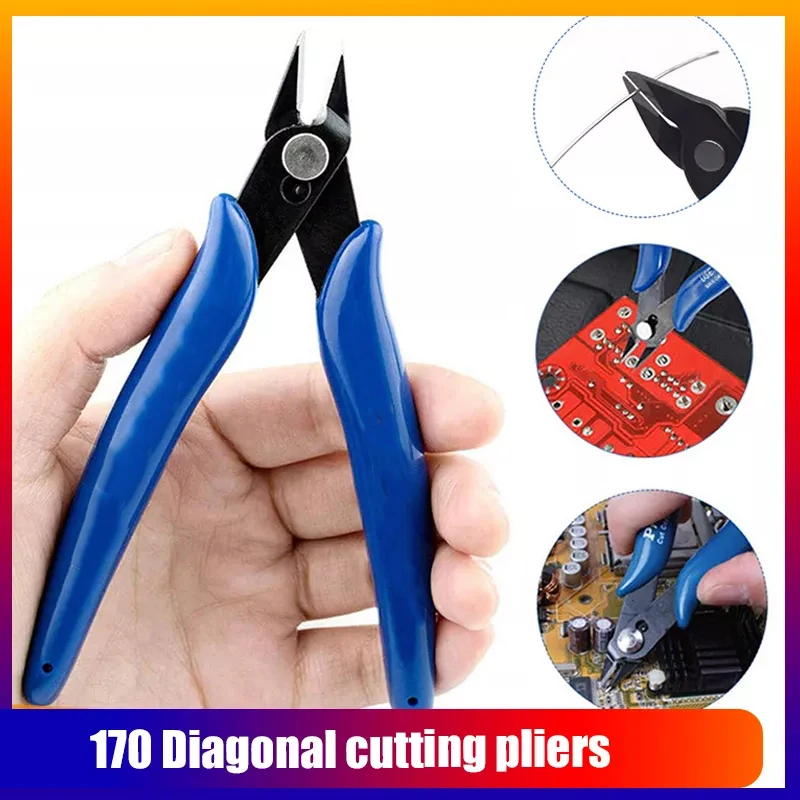 Side Cutting Basic Pliers Model Toy Building Tools Electrical Wire Cable Cutters Side Snips Flush Stainless tools for Tamiya