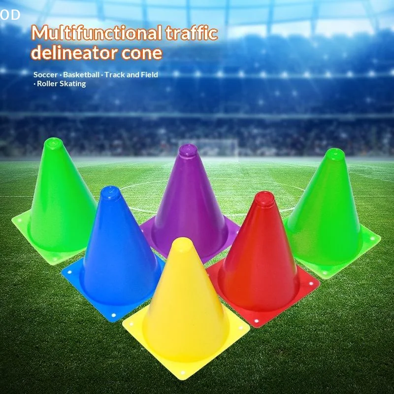 10pcs18CM Sign Bucket Barrier Football Road Flat Training Cone Roller Pile Springback Marking Cup Symbol Sports Accessories
