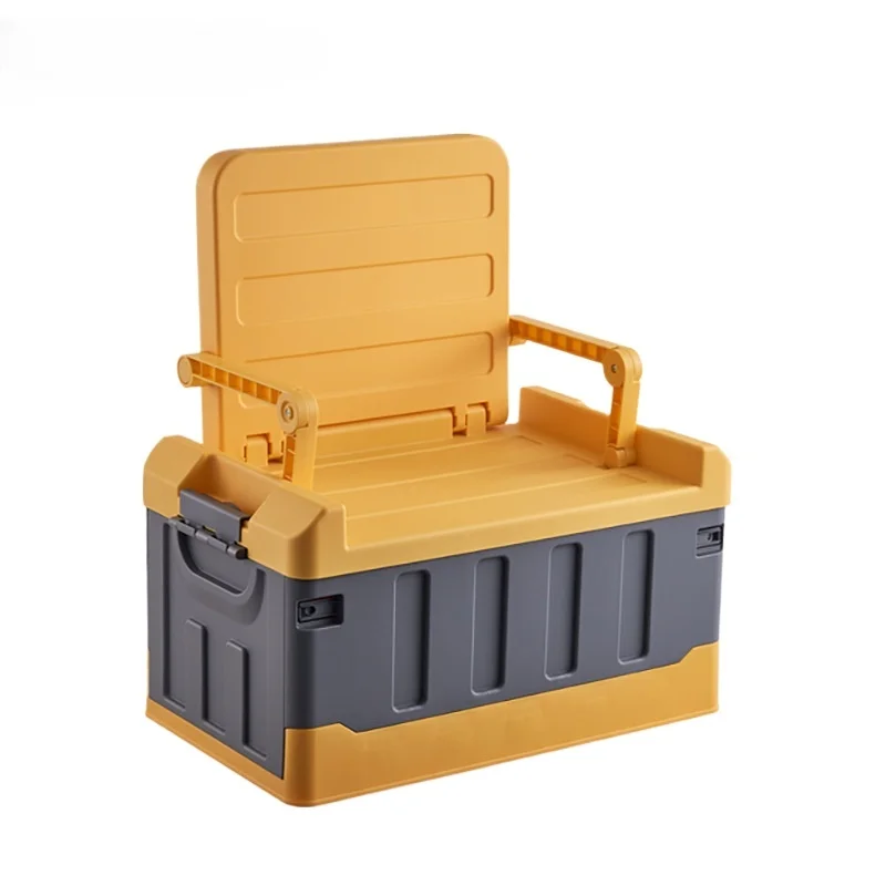 Foldable Thickened Plastic Storage Box for Clothes, Toys and Camping Gear