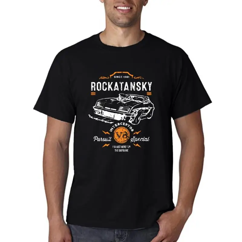 t shirt Rockatansky Men T-shirt Mad Max Mfp Force Fury Road Pursuit Interceptor V8