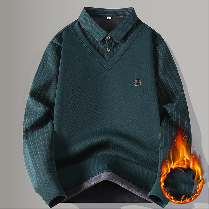 Fashion Sweater Male Men Clothing Pullover Autumn Men's Streetwear Casual Knit Men's Jumpers Spring Sweat-shirt Solid Color