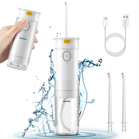 SEJOY Portable Oral Irrigator 3 Modes Teeth Clean, Dental Water Flosser USB Rechargeable ater Jet Floss Tooth Pick Jet Tip