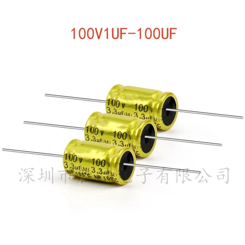 (2PCS) 100V Audio Capacitor Non Polarity Frequency Divider 100V1UF 1.5UF 2.2UF 3.3UF 4.7UF 5.6UF 6.8UF Crossover Polypropylene