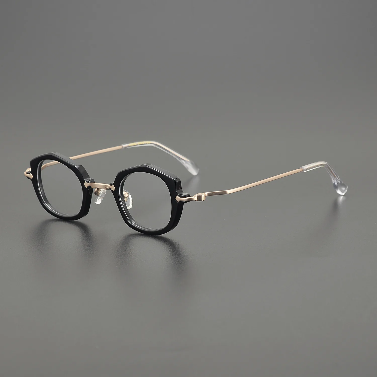 Japanese Style Handmade High Quality Vintage Acetate Polygon Glasses Frame For Men Women Designer Retro Fashion Eyeglasses