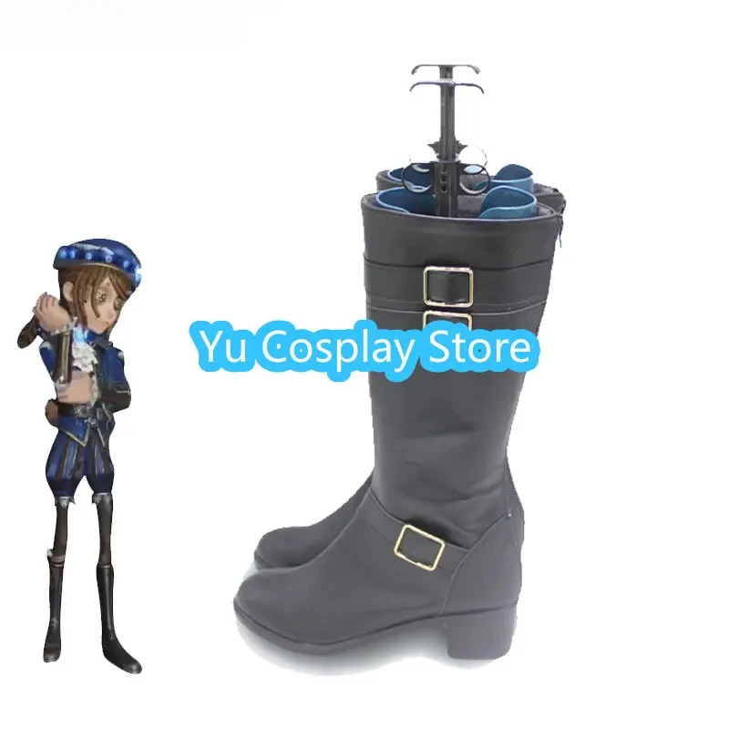 Edgar Valden Cosplay Shoes Identity V Painter Cosplay High Heel PU Boots Halloween Accessories Prop Custom Made