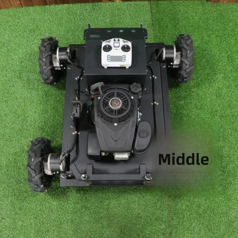 New All-Terrain High-Power Battery-Powered Remote Control Mower Multi-Function Automatic Lawn Mower Robot Adjustable Cutting