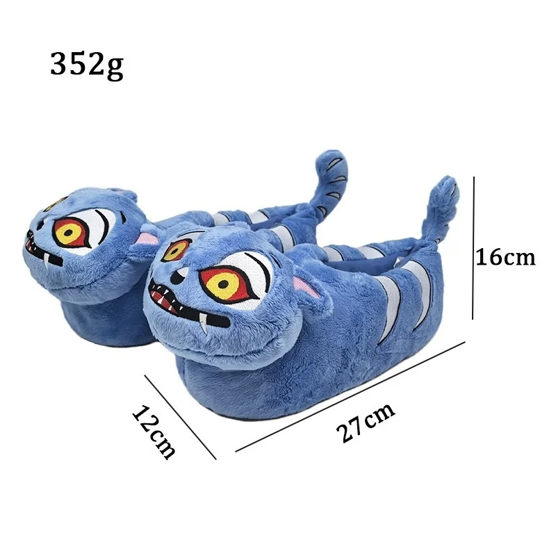 2025 Kpop Demon Tiger Pantofole di peluche Cacciatori Scarpe di peluche Scarpe morbide per interni per la casa Regali di compleanno di Natale per bambole