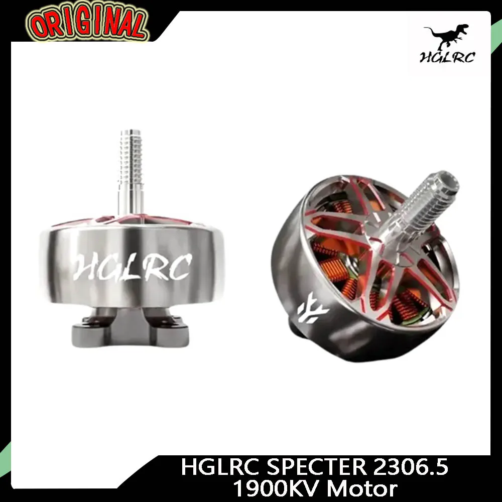 

HGLRC 2025 SPECTER 2306.5 1900KV Brushless Motor - 5-6S LiPo, 5-6 Inch Prop, for FPV Racing, Freestyle Drones & DIY Parts