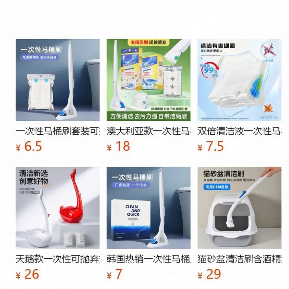 Replacement Scrubber Heads For Toilet Brush Disposable Paper Cleaner Pads Bathroom Hygienic Deep Cleaning Essential Accessory Ki