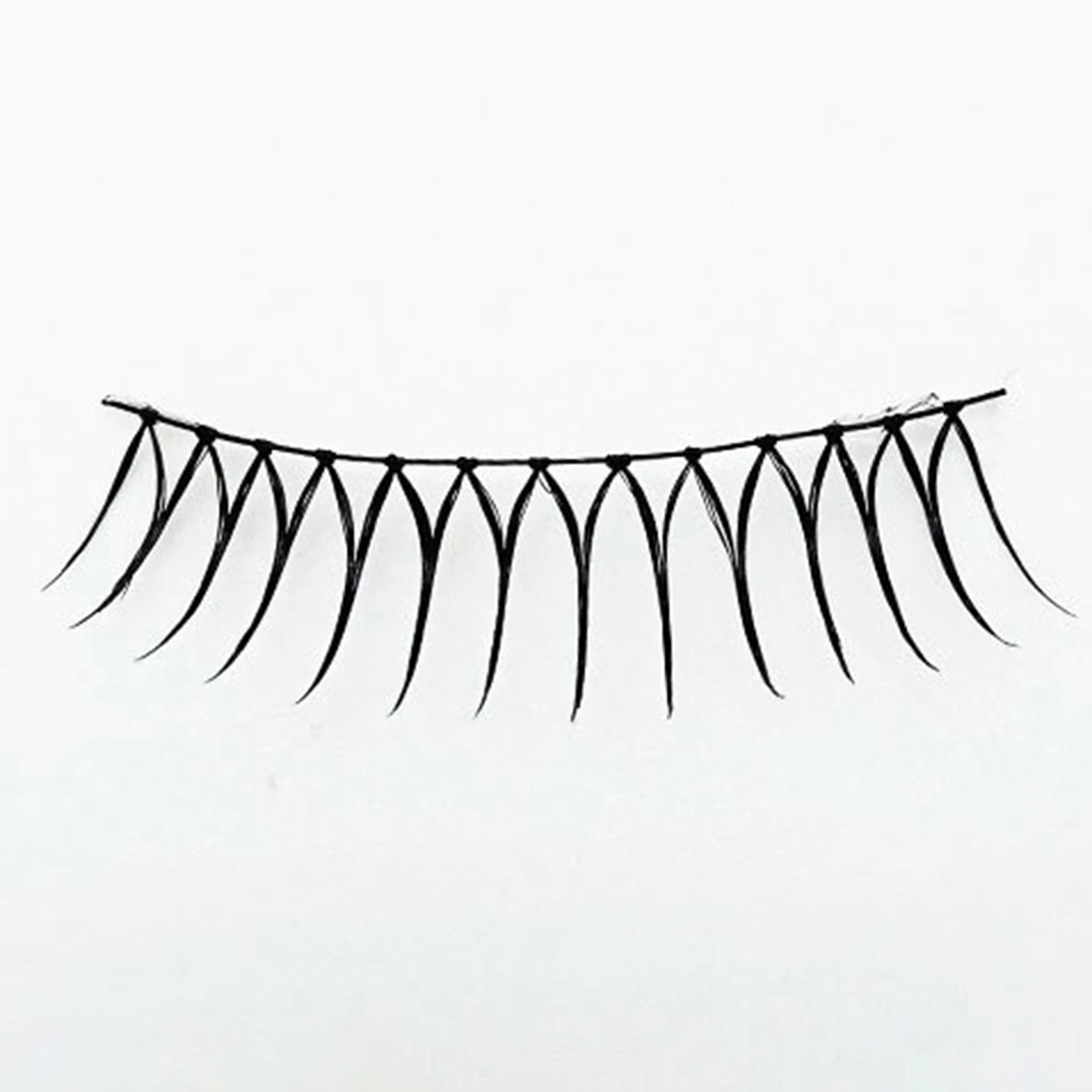 5Pairs ACE U Shape False Eyelashes Black Stem Natural Wispy Simulation Korean Style Fake Eyelash Extension For Women Makeup Tool