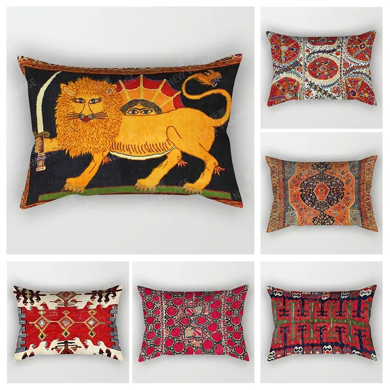 Housse de coussin nordique vintage, décoration d'automne pour la maison, 30x50cm, pour canapé, boho, salon, 50x70, 30x50cm, 40x60, maroc, Persia