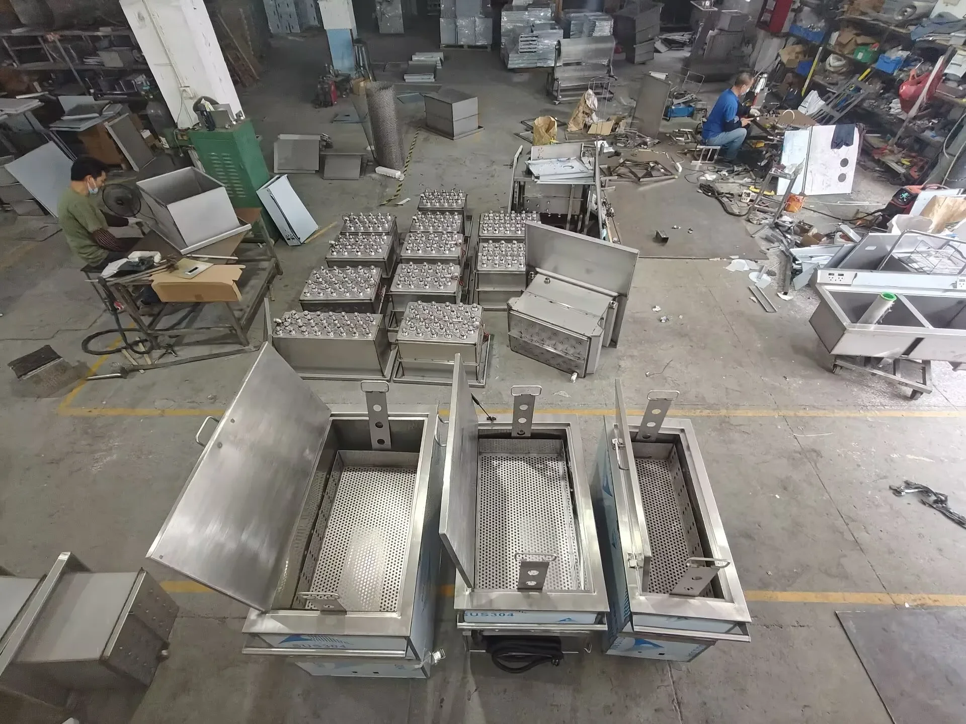 Large Size  Customization Size Soak Grease Kitchen Hood Filter Stainless Steel Heated Soak Tank