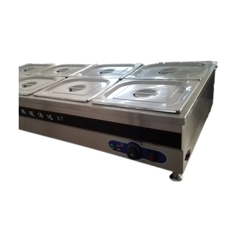 Calentador de Alimentos Eléctrico de Acero Inoxidable para Restaurante, Baño María