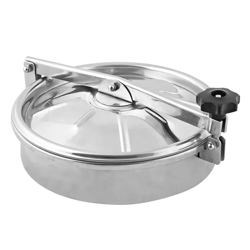 الفولاذ المقاوم للصدأ، فتحة تخزين DN500 غطاء فتحة تخزين صحية بيضاوية #5