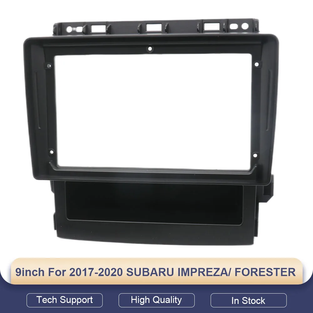 

9inch Car Radio Fascias for 2017-2020 SUBARU IMPREZA/ FORESTER Stereo Frame Player 2 Din Head Unit Panel Dash Trim
