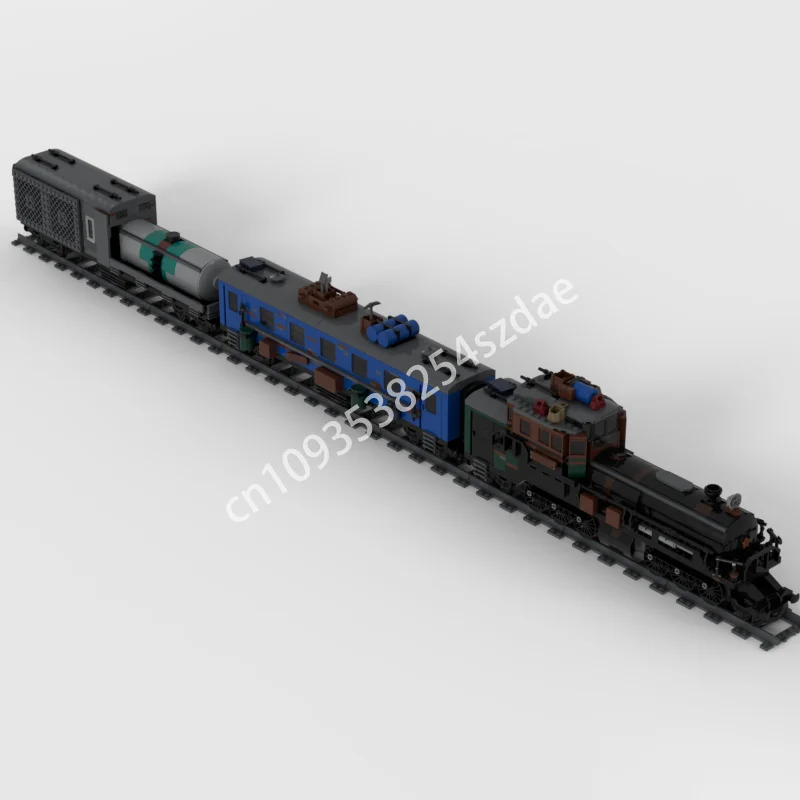 

738 шт. MOC Metro Exodus Aurora Локомотив Тренировочная модель Строительные блоки Архитектура DIY Рождественский подарок Идея игрушки Образовательный кирпич