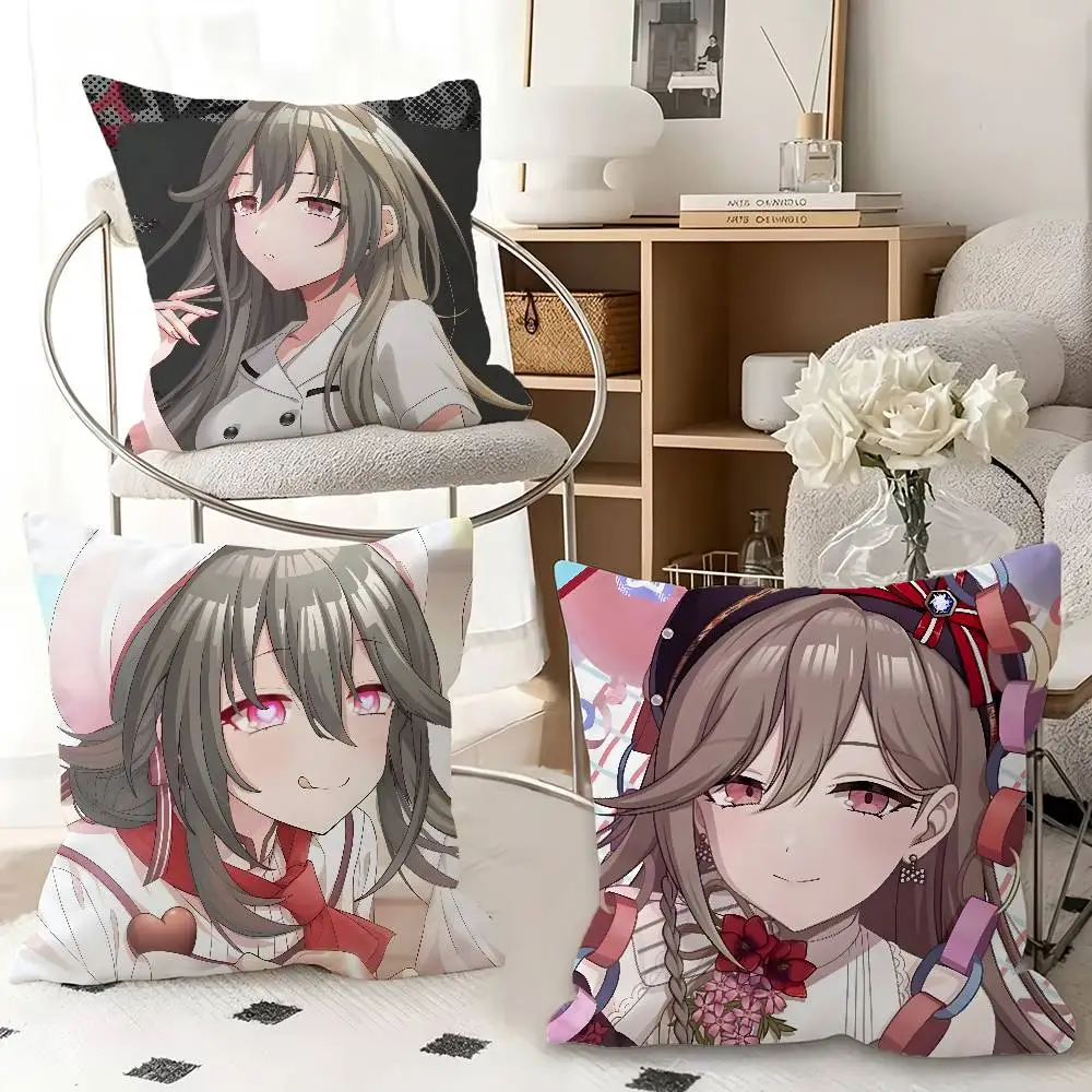 1pc Kawaii D4DJ Date-chan Pillow Case Fashion Square Pillowcase Bedroom Sofa Room Ins Decoration Leisure