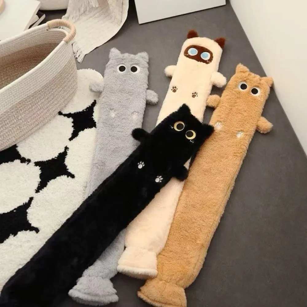 

Water-filled Siamese Cat Hot Water Bag Plush Cartoon Long Cat Hot Water Bottle Leak Proof Detachable Kitty Hand Warmer Winter