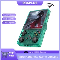 BOYHOM Big Screen R36PLUS ARK OS Open Source System Retro Handheld Game Console 4inch IPS Screen 720*720 Built-in WiFi Kids Gift