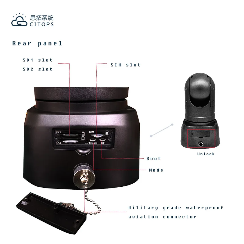 كاميرا CCTV خارجية بشكل قبة 1080P Full HD 3/4g Wifi Gps كاميرا للرؤية الليلية 4g Ptz Ip Wifi Camera #4