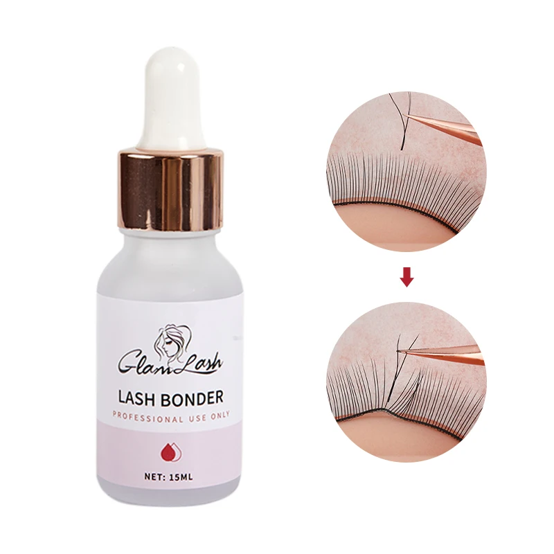 10ml/15ml Lashes Super Bonder For Eyelash Extension Bonder Private Label Grafting Eyelash Glue Quick Drying Long Last