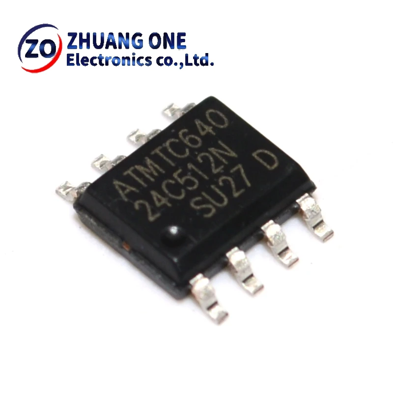 (5 piezas) 100% nuevo Chipset AT24C512N AT24C512N-10SU-2.7 24C512N SOP-8