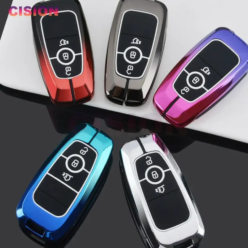 

Luminous Remote Smart Car Key Cover Case Fob Holder Shell Bag Keychain For Ford Kuga Ranger Focus Fiesta Mustang Mondeo Lincoln