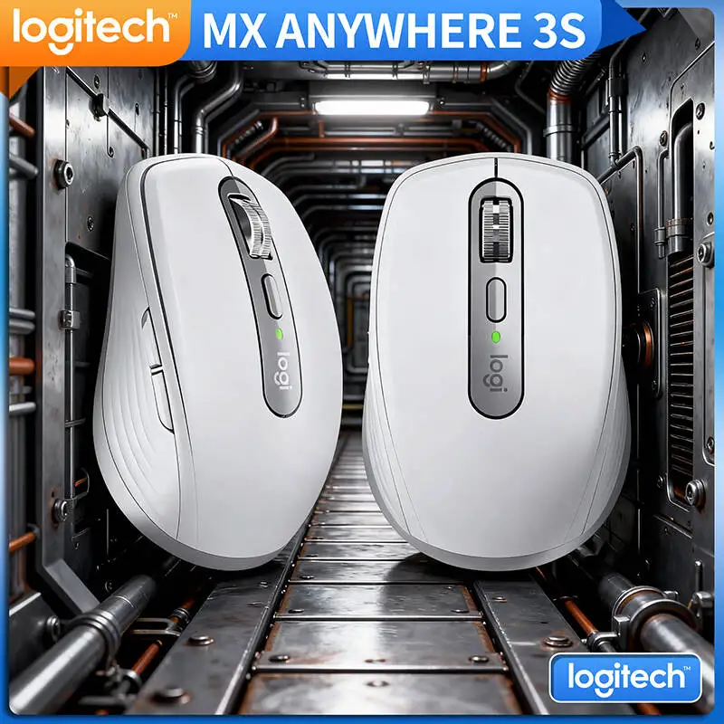 

Компактная мышь Logitech MX Anywhere 3S, эргономичный дизайн, перезаряжаемая, с быстрым прокруткой для портативных ПК Mac