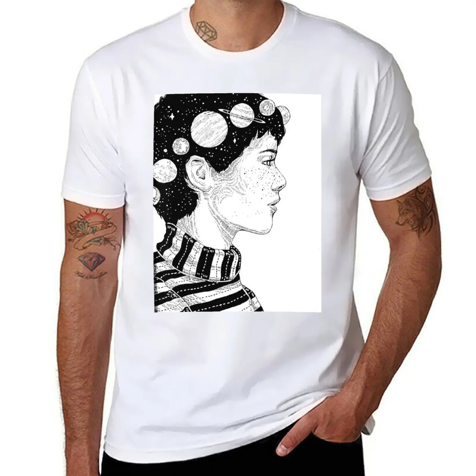 

Sophia Lillis Illustration T-Shirt anime t shirts oversize t shirts for man graphic funny T-Shirt