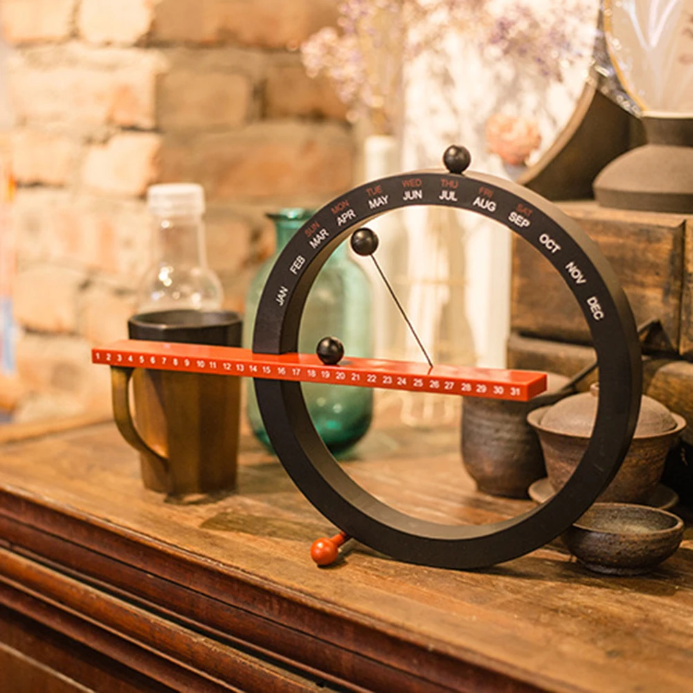 

Магнитный вечный календарь с шариками: месяц, неделя, дата. Креативный настенный/настольный календарь-декор для дома и гостиной.