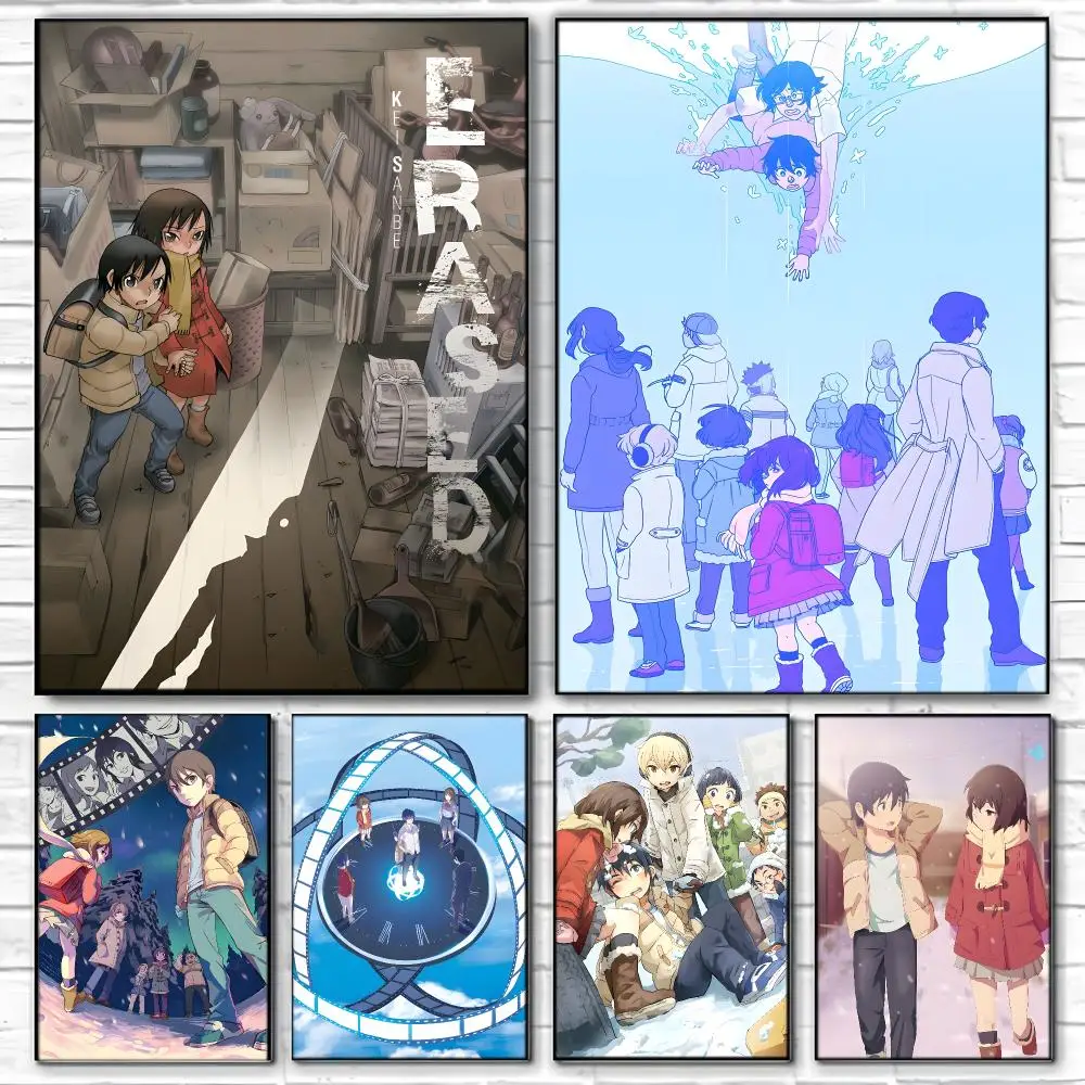 Thriller Anime E-Erased Poster  Self-adhesive Art Waterproof Paper Sticker Coffee House Bar Room Wall Decor