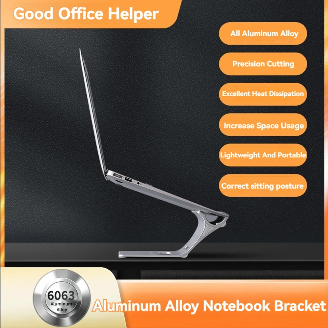 Laptop Stand Desktop Adjustable Alloy Laptop Desk Stand Support for 11-17 Inch Macbook Pro Computer Holder Stand