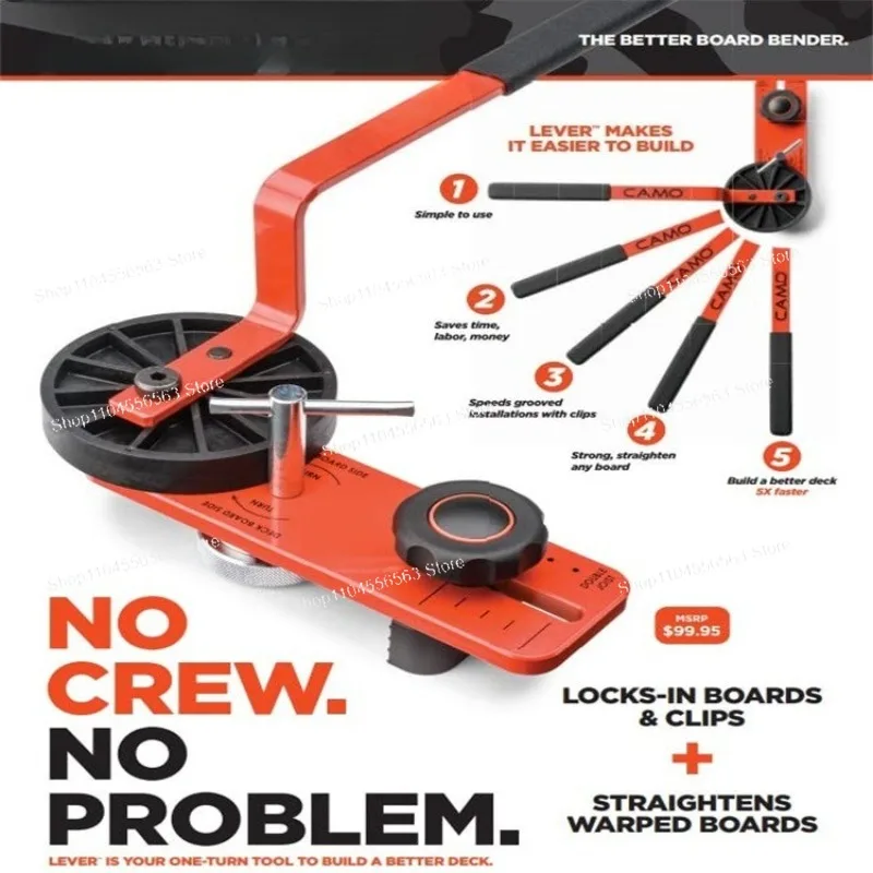 Composite deck mounting kit, mounting aids + deck ruler