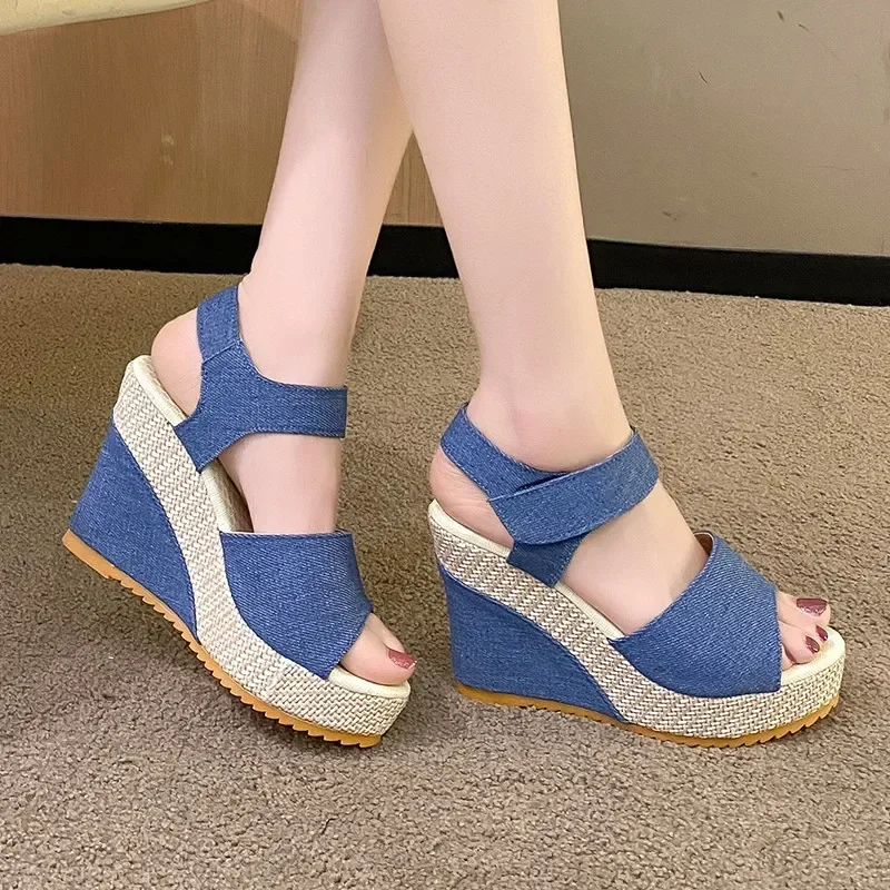 

High-heeled Wedge Platform Fish Mouth New Women's Peep Toe Sandals Womens Shoes Comfort Summer Designer Shoes