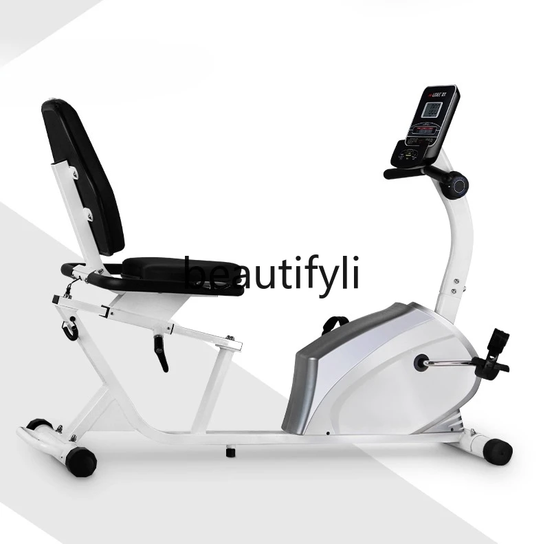 

Spinning bicycle for home use, training equipment, lower limb pedals, magnetic control, horizontal exercise bike