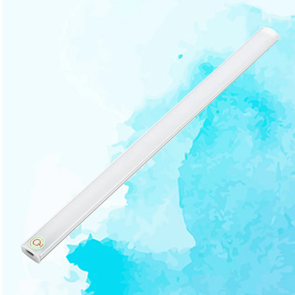شريط إضاءة USB للتحكم باللمس، ضوء ليلي LED لغرفة النوم، خزانة المطبخ، مصباح مكتبي رفيع للغاية باللون الأبيض