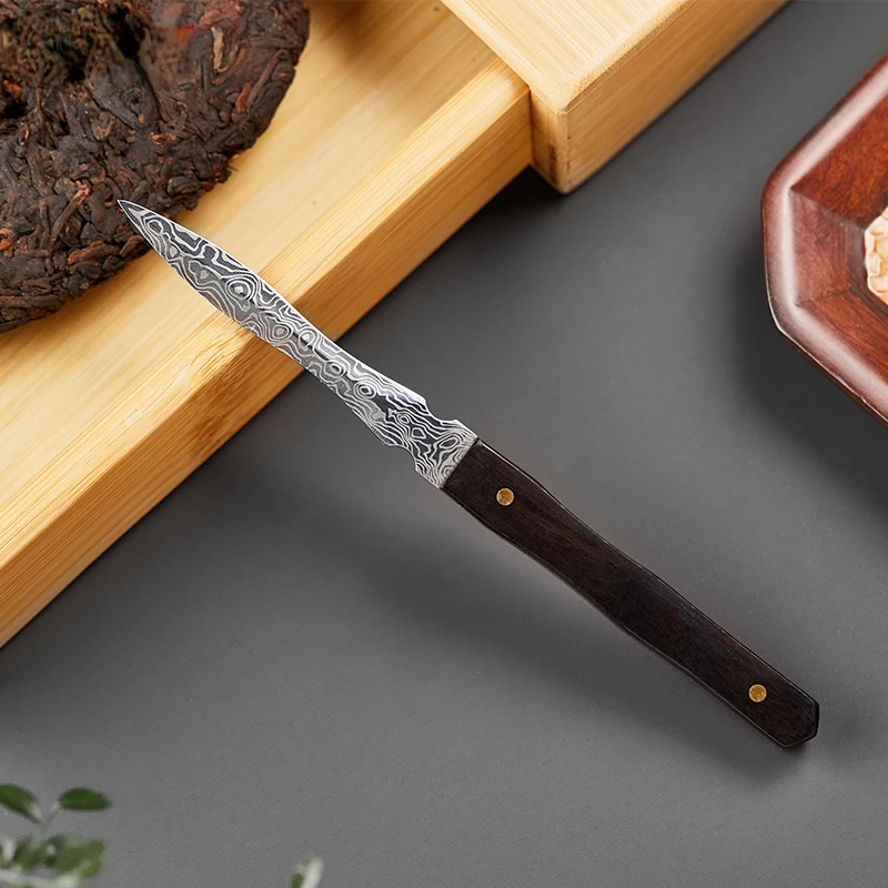 

Sandalwood Puer Tea Knife Cutter Tea Ceremony Green Tea Stainless Steel Tea Knife Prying Handmade Kung Fu Tea Te Matcha Teaware