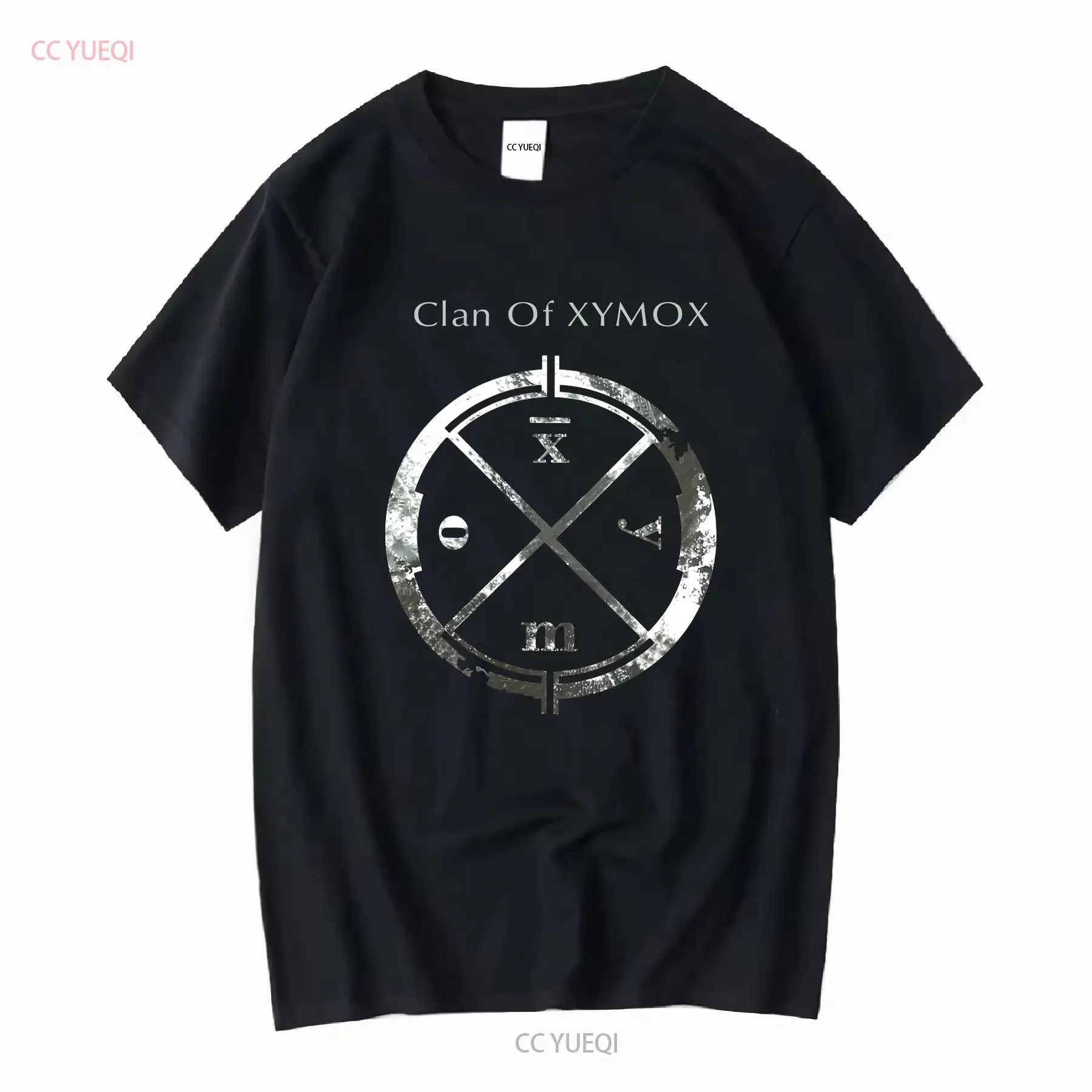 Camiseta Clan Of Xymox Alt Rock Goth Dark Wave Band de manga larga o corta vintage Ropa de diseñador lavada Ropa de calle informal