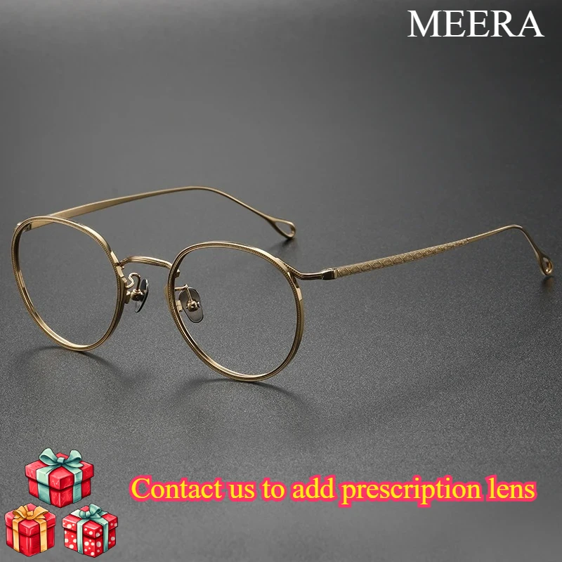 2026 2026 Best-selling Fashion Round Pure Titanium Eyeglass Frame - Luxurious Feel - Suitable for Both Men and Women - Aliexpress Deal