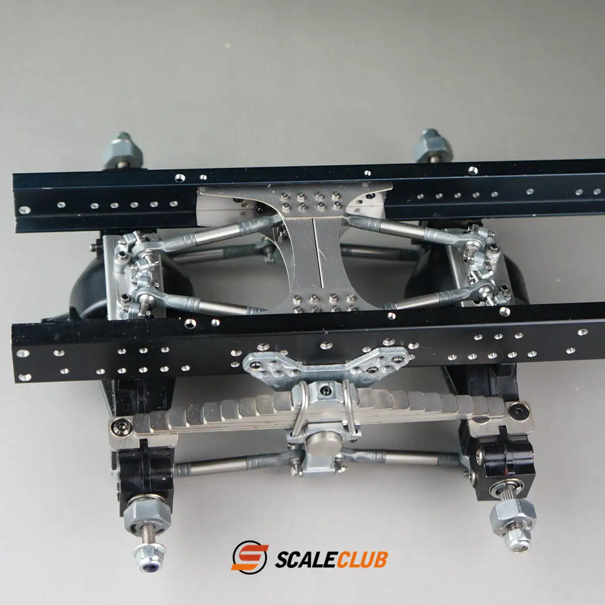 Scaleclub 1/14 Tractor Mud Simulation Metal Two-axle Rear Suspension Qianqiu For Tamiya Lesu Rc Truck Trailer