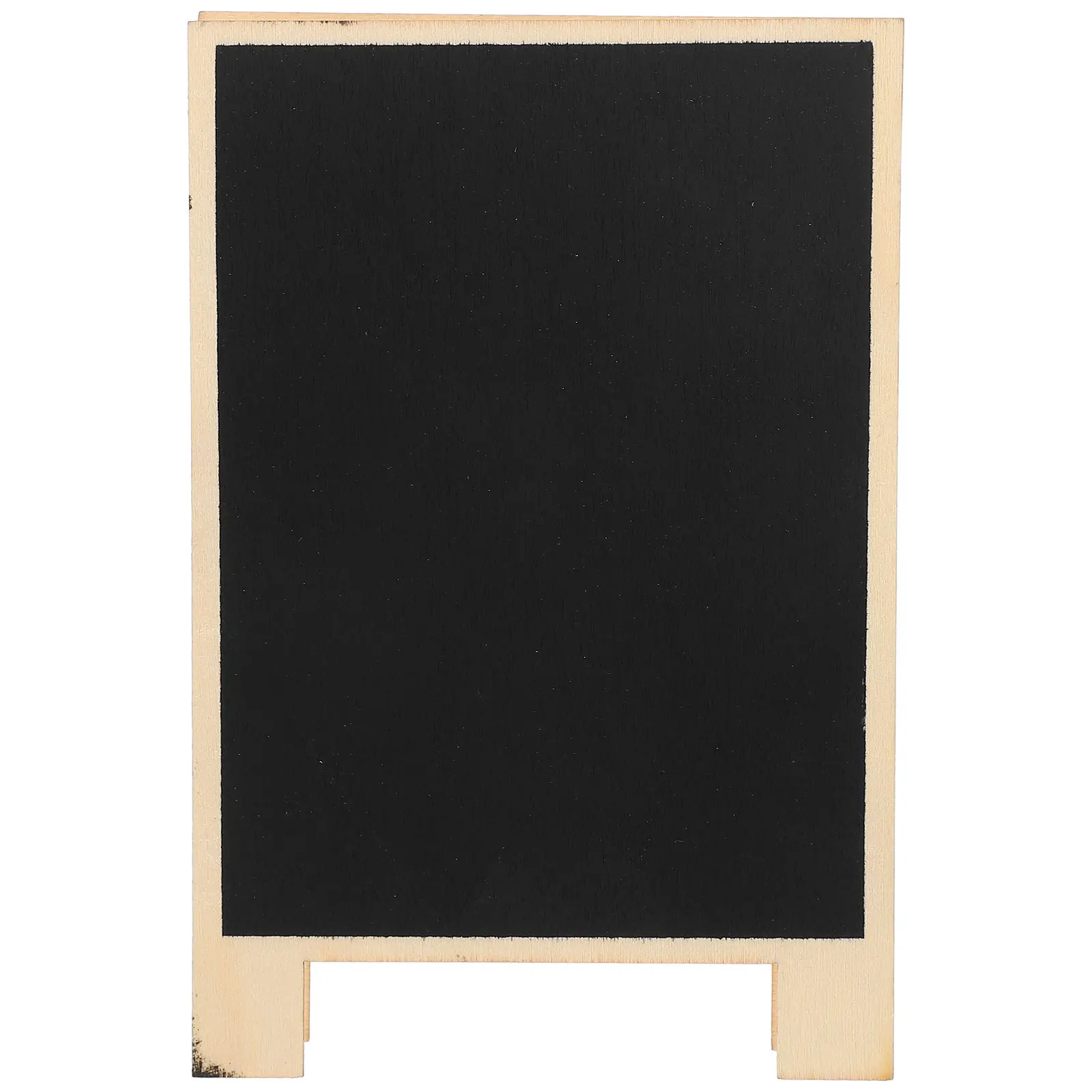 6pcs Mini Chalkboard Wooden Message Board Tabletop Sign Small Blackboard Erasable For Home Office Hotel Wedding Party Use