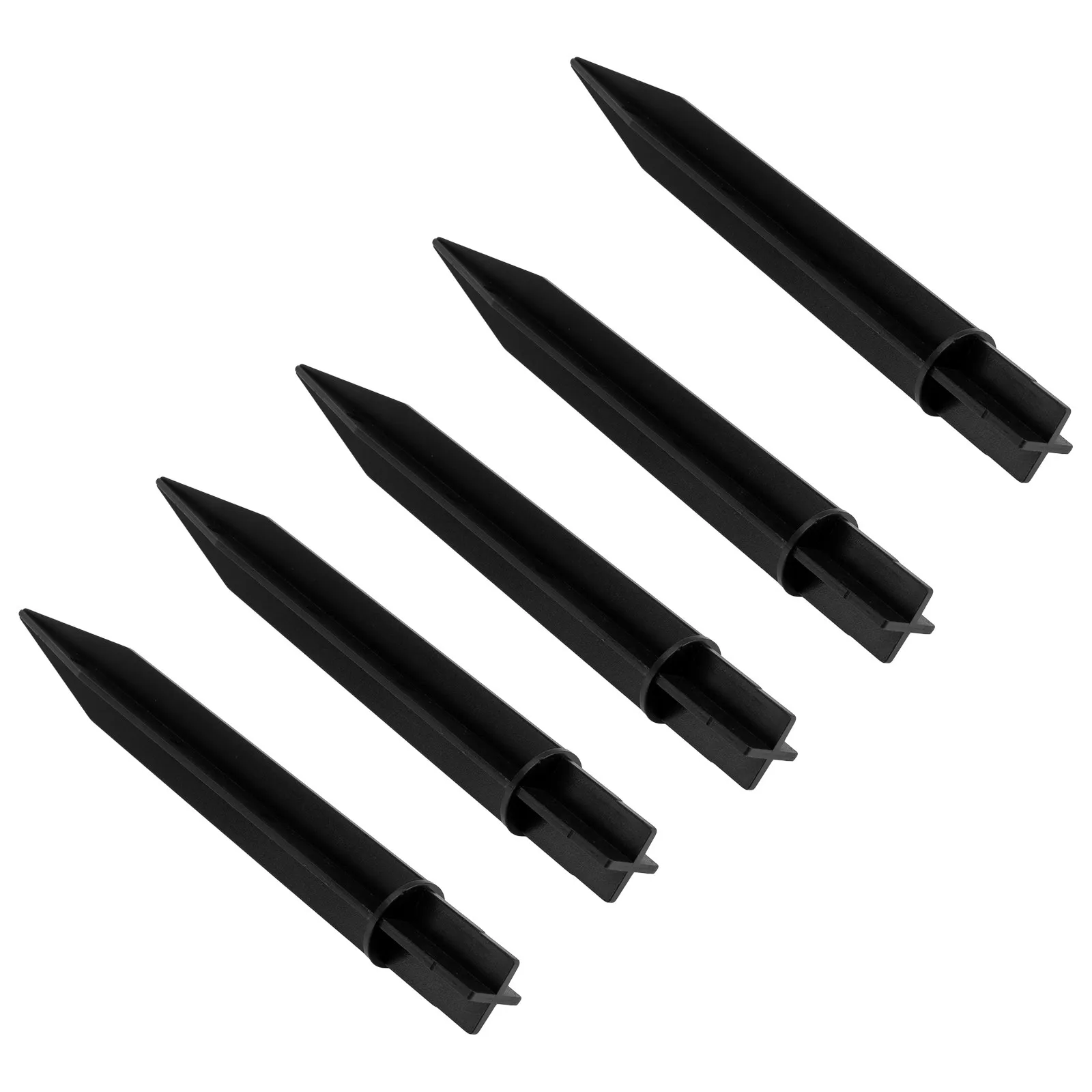 5Pcs Weather Resistant Plastic Solar Ground Light Stake Lawn Lamp for Outdoor Garden Landscape Pathway Driveway Holiday
