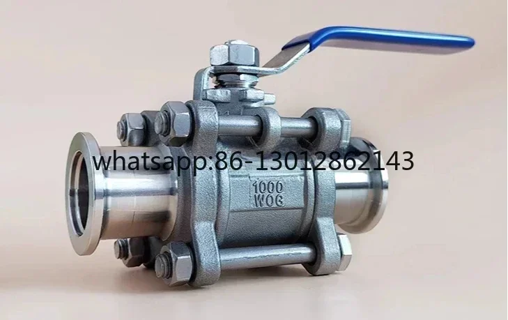 304 stainless steel three piece quick installation ball valve KF16 KF25 KF40/50 leak detection