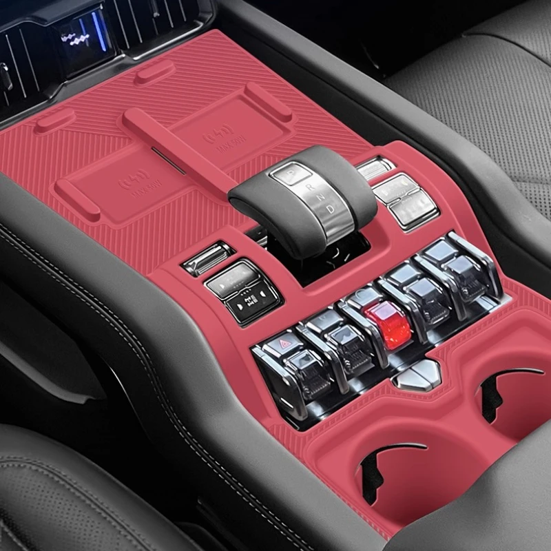 

For Formula Leopard‌ Leopard‌ 8 Wireless Charging Silicone Mat Central Control Anti-Slip Cup Holder Storage Rack