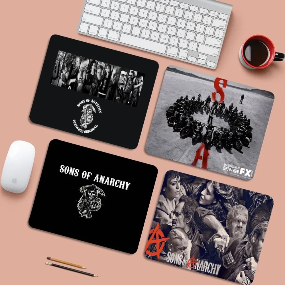 

S-Sons of A-Anarchy Mousepad 25x29cm Small Table Mat Student Mousepad Computer Keyboard Pad Games Pad Desk Mat for PC Gamer