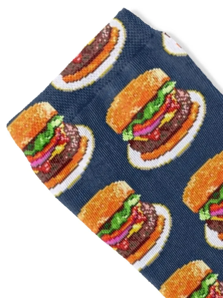 BIG PATTY HAMBURGER Socks gift set Non-slip hockey Men's Socks Luxury Women's