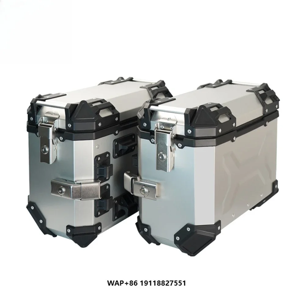 36L Silver F2-MOTO  Waterproof Motorcycle Luggage Bag Delivery Box Aluminium Case Motorcycle Side Box