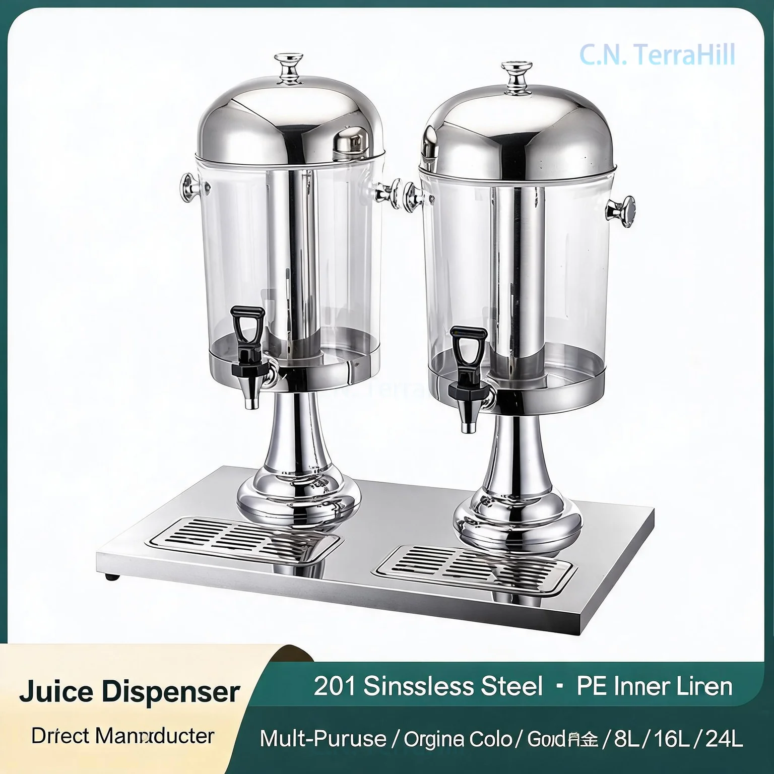 Coffee Tea Urn - Large Capacity Juice Dispenser Multi-Purpose Beverage