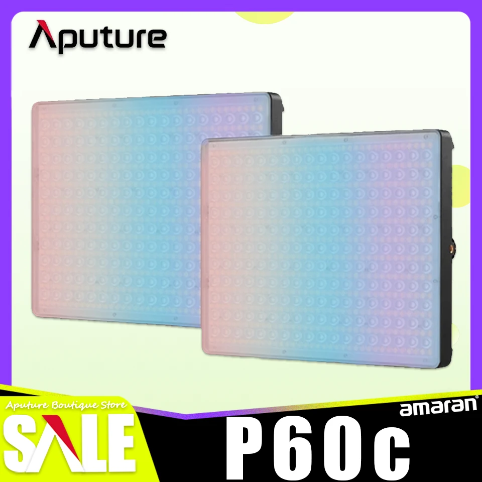 

Aputure Amaran P60c RGBww полноцветная Фотографическая фотопанель для студийной фотосъемки с 3 звеньями режимов управления Bluetooth